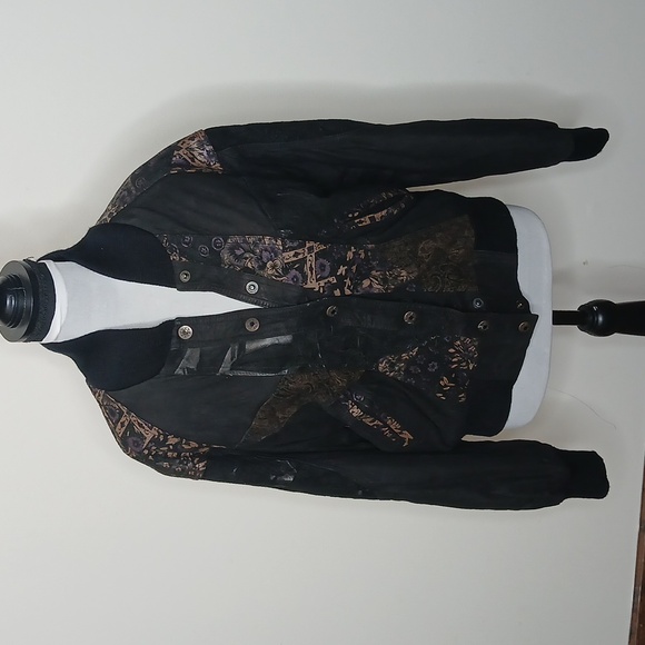 G3 Jackets & Blazers - G 3 vintage floral leather bomber jacket size medium # 238